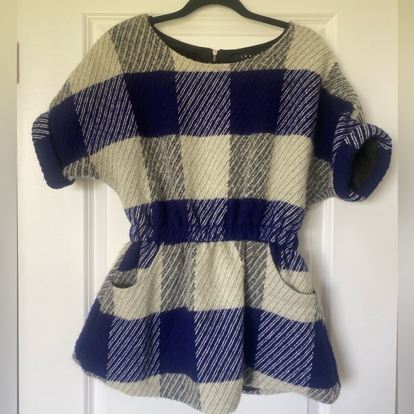 Luna Peplum Wool Top - Picture 1 of 9